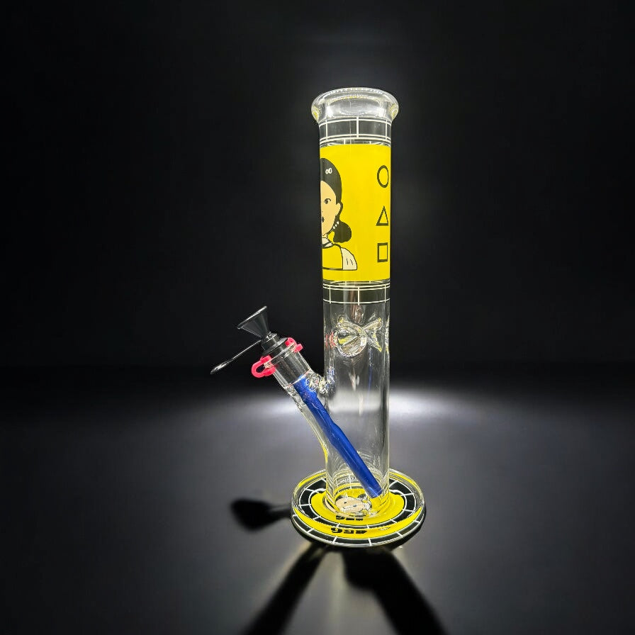 D&K Straight Tube Bong 12"