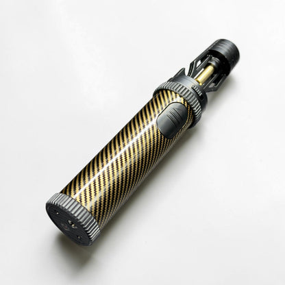 torch lighter  with carbon fiber design on a white background