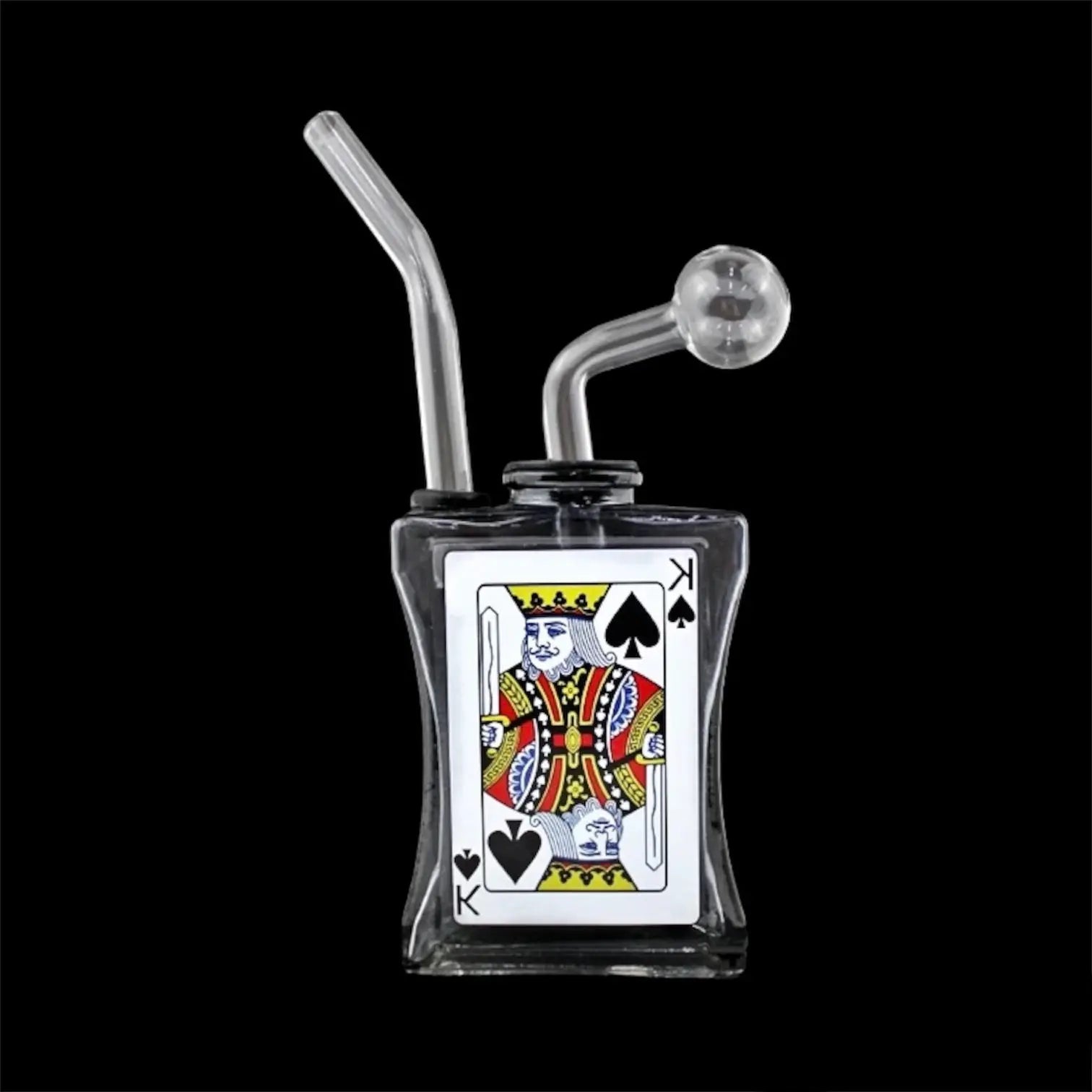 Colored Glass Poker Card Oil Burner