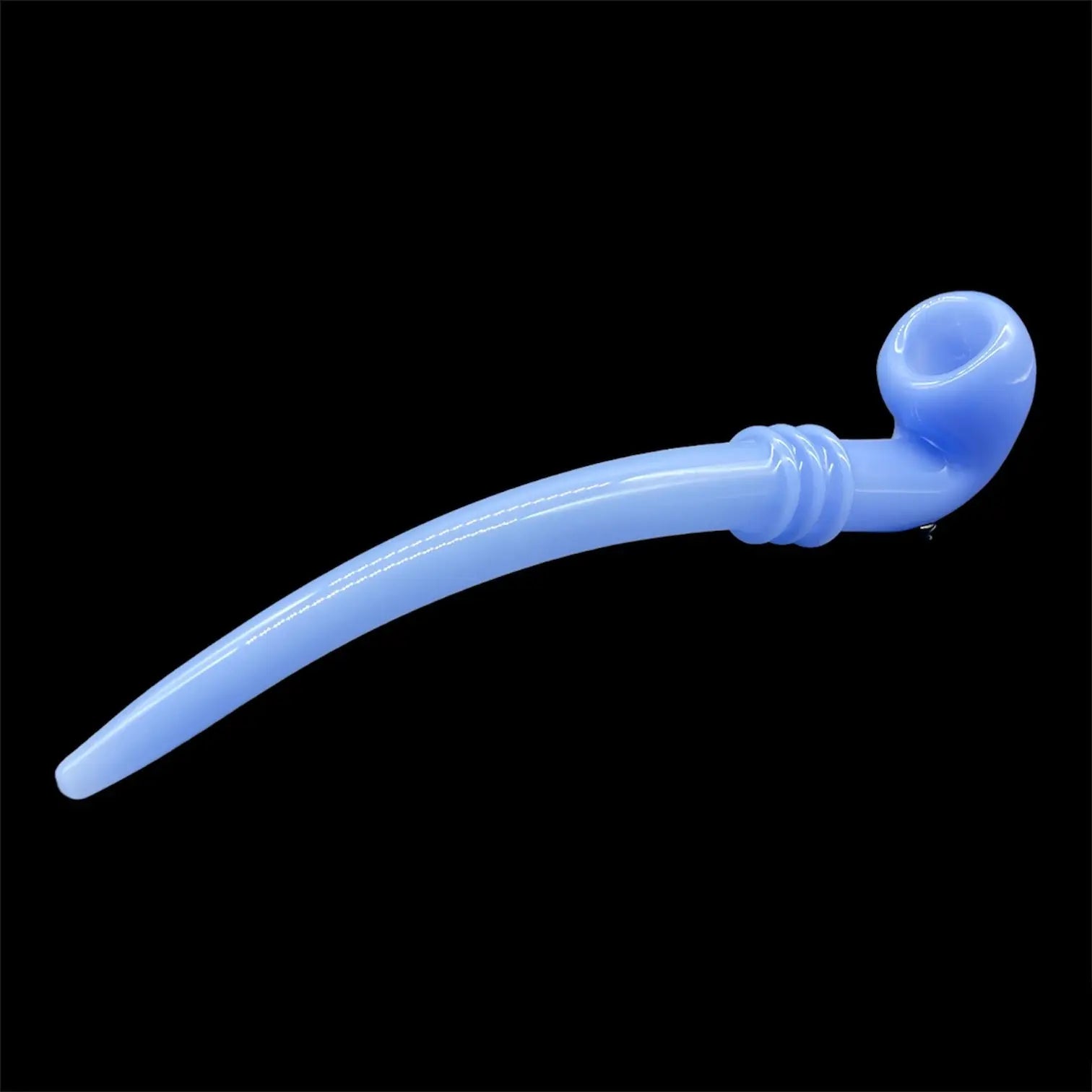 Colored Long Sherlock Glass Pipes 9» blue 