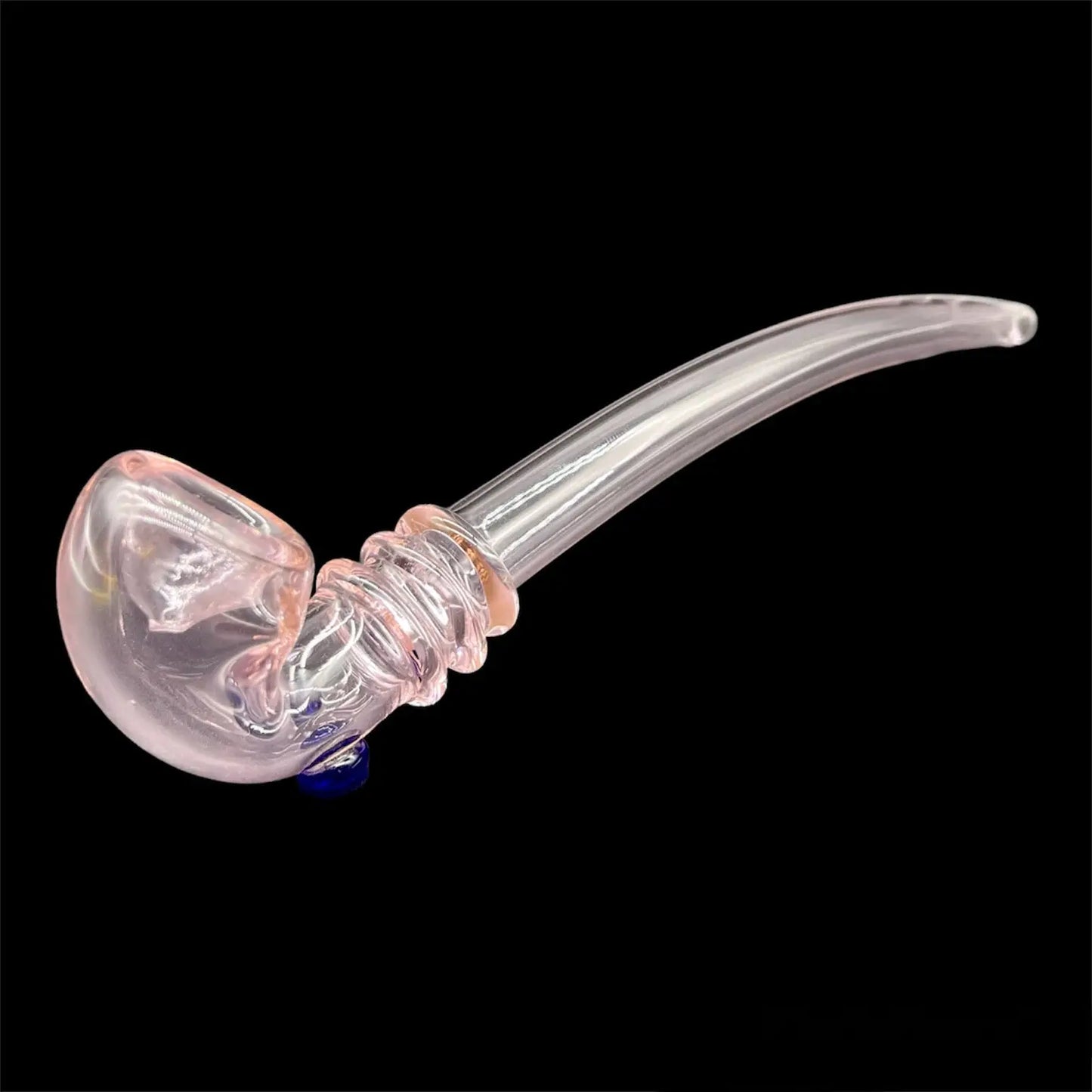 Colored Long Sherlock Glass Pipes 9» pinky 