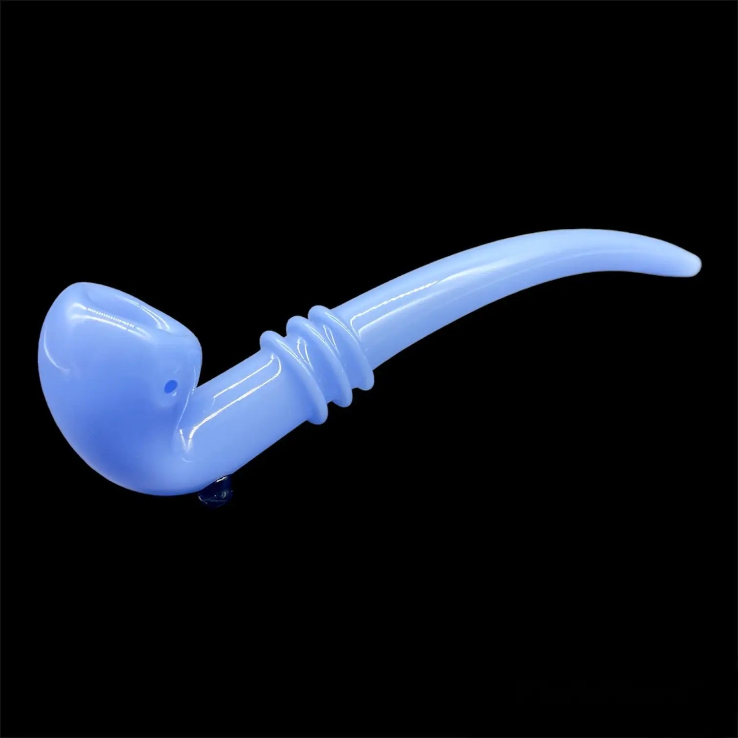 Colored Long Sherlock Glass Pipes 9» blue 