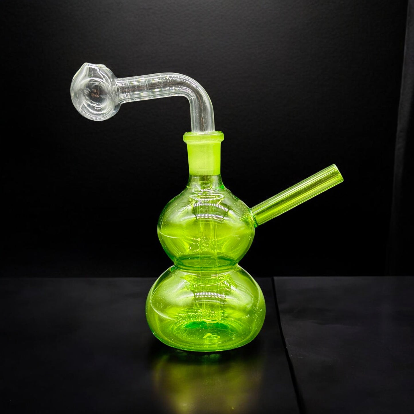 Colored Oil Burner Bubbler 5’’ green color 