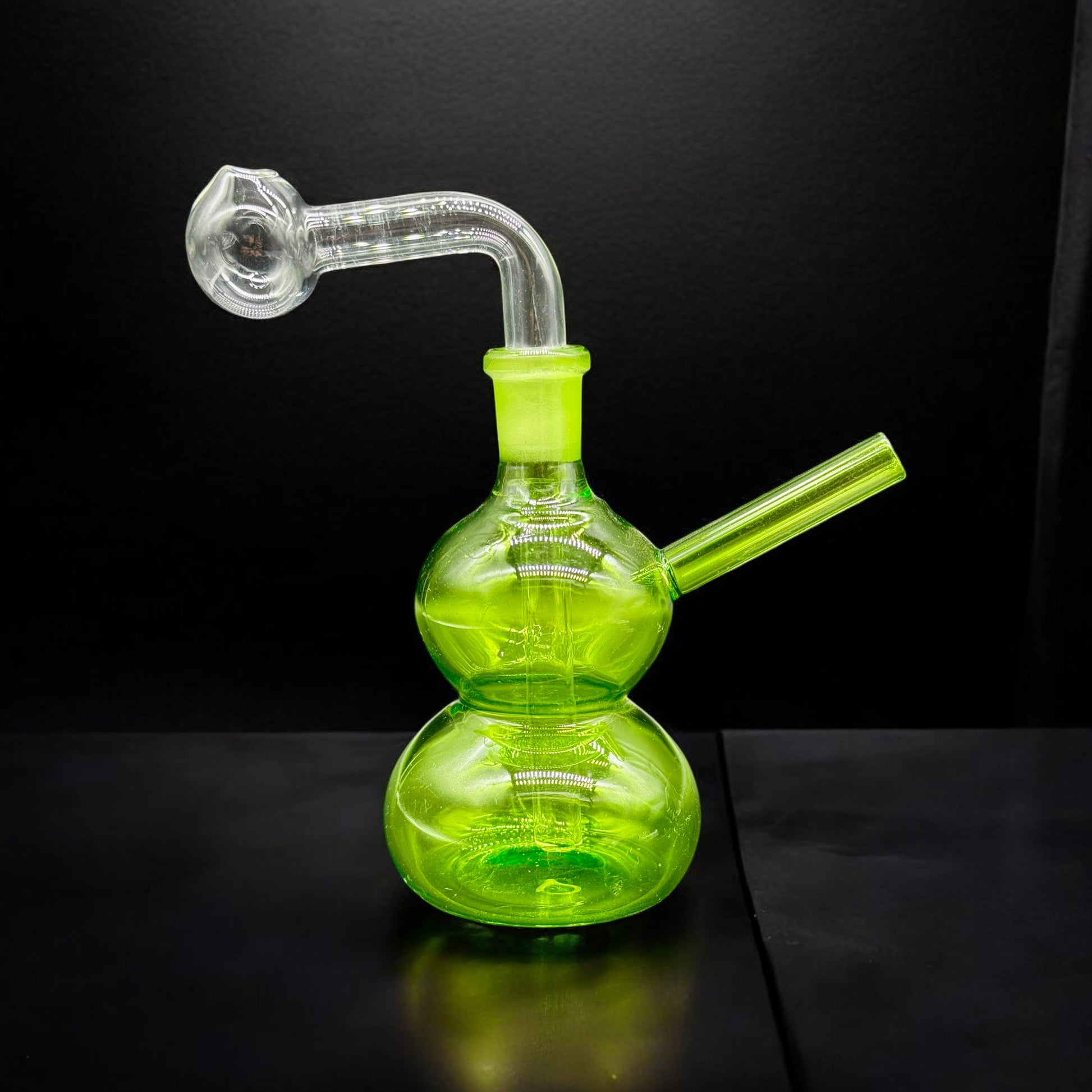 Colored Oil Burner Bubbler 5’’ green color 