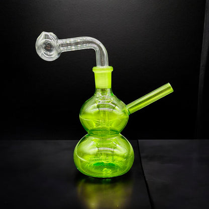 Colored Oil Burner Bubbler 5’’ green color 