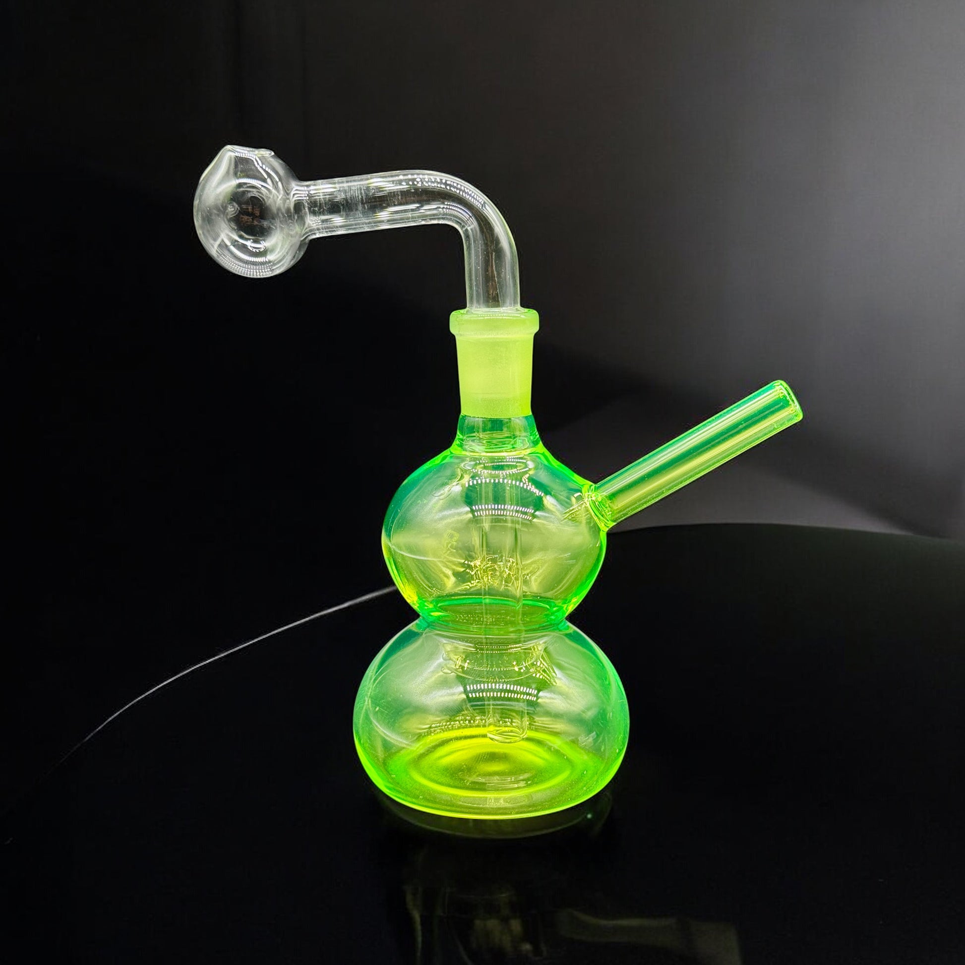 Colored Oil Burner Bubbler 5’’ lime color 