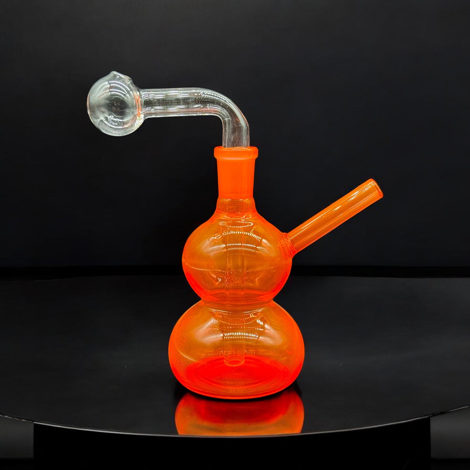 Colored Oil Burner Bubbler 5’’ orange color 