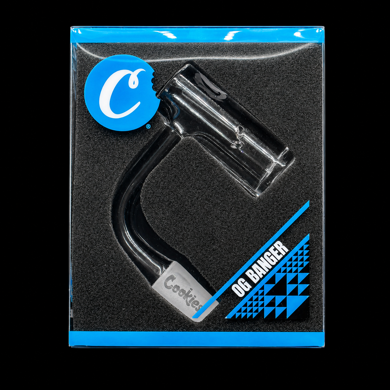 Cookies OG Dancer cannabis tool packaging with blue and black design