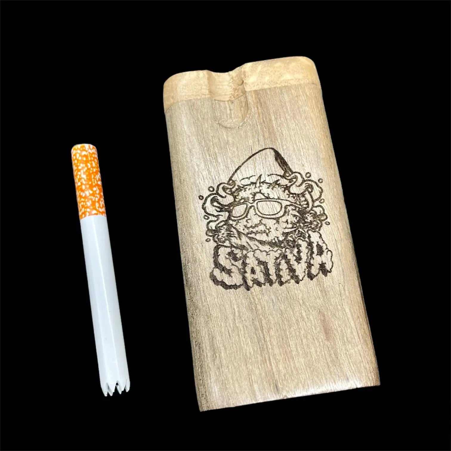 Custom Design Wood Dugout One Hitter Box Sativa – US Shop