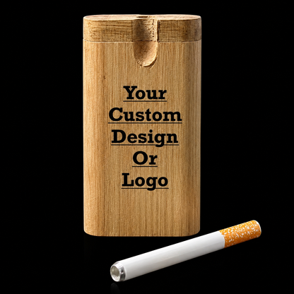 Custom Engraved Wooden Dugout with One Hitter 4 inch 