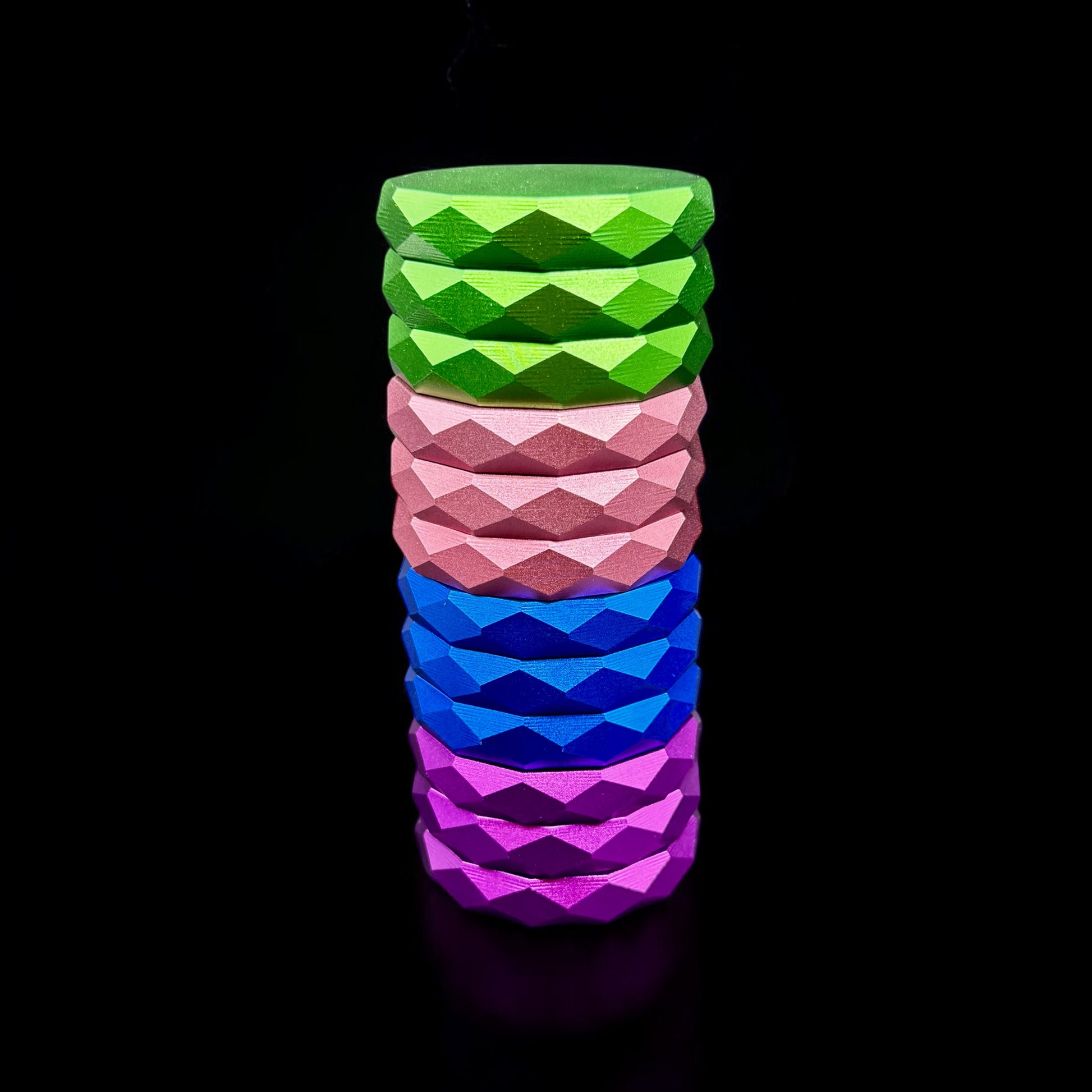 Diamond Cutting Aluminum Herb Grinder