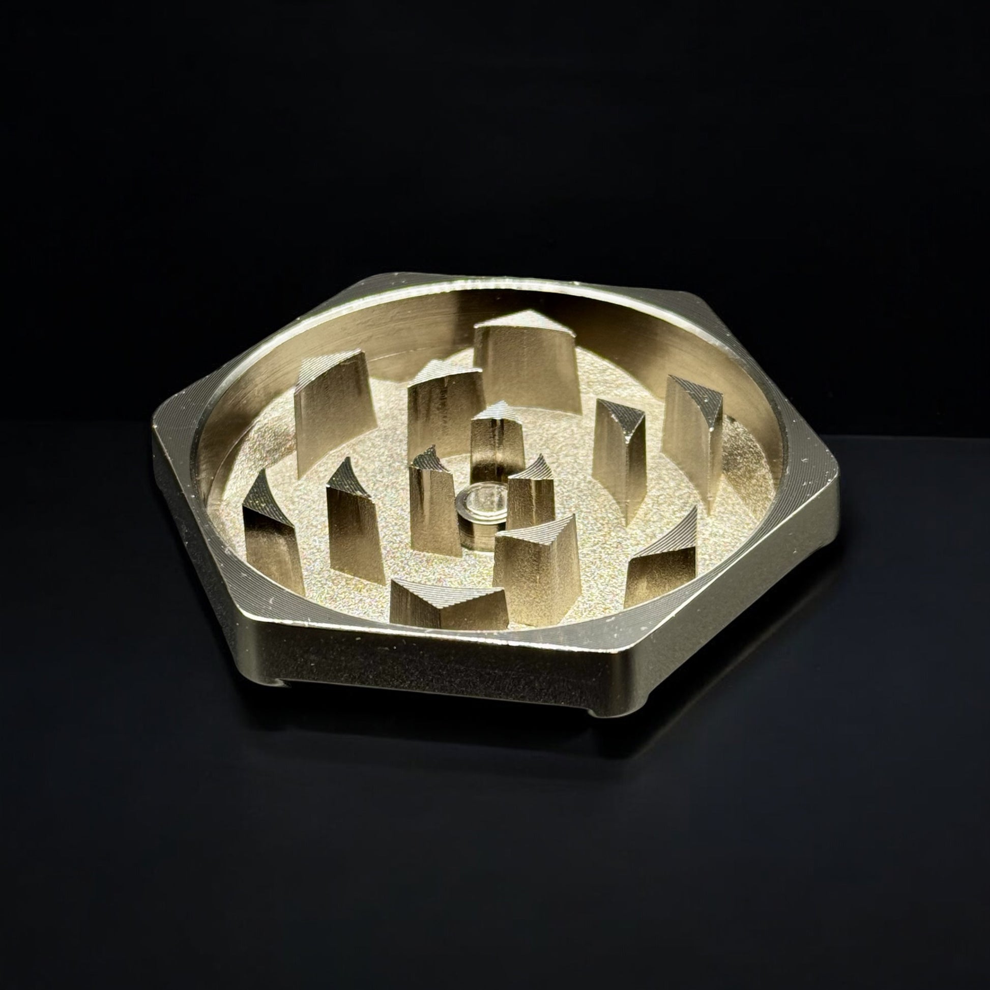 Erliao Wood Grain Zinc Alloy Herb Grinder