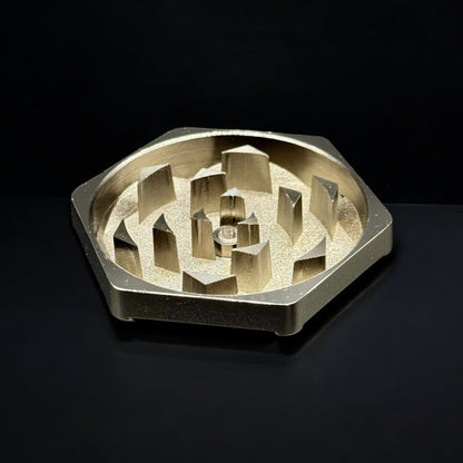 Erliao Wood Grain Zinc Alloy Herb Grinder