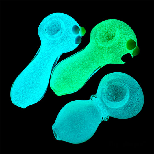 Glow in the Dark Glass Pipes