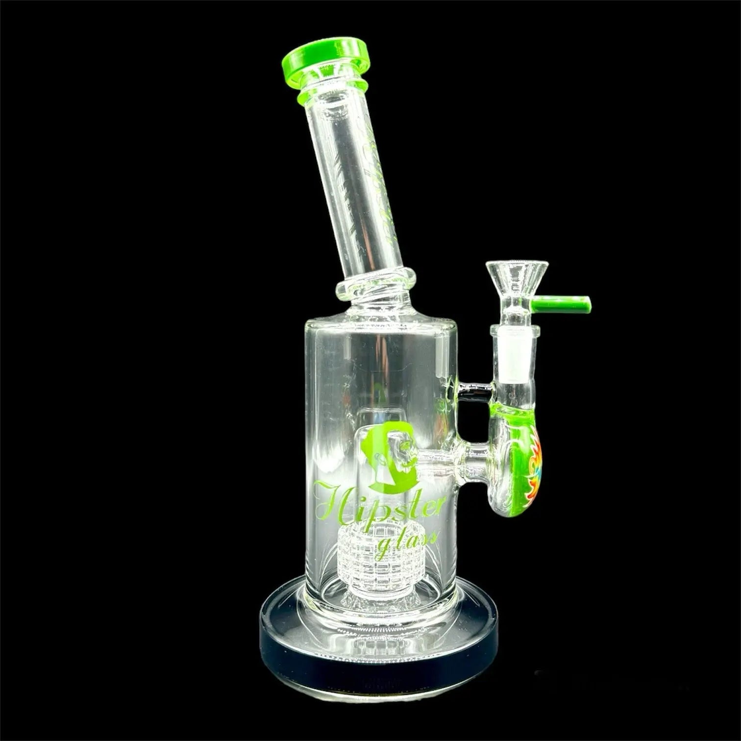 Hipster Matrix Perc Water Pipe 10» green color 