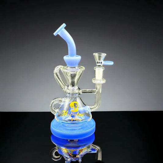 Hipster Recycler Water Pipe blue color