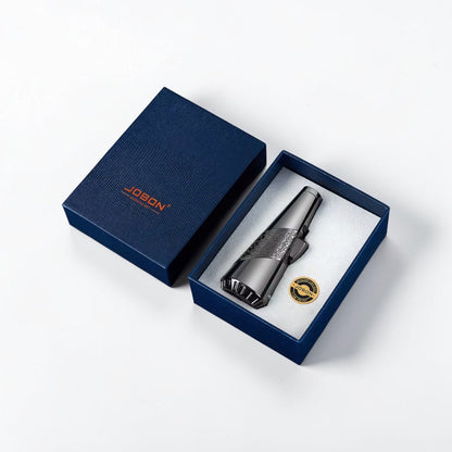 JOBON Luxury Jet Torch Lighter – Windproof Refillable Butane Flame w/ Gift Box
