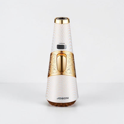 White and gold electronic device with 'JOBON' branding on a light gray background