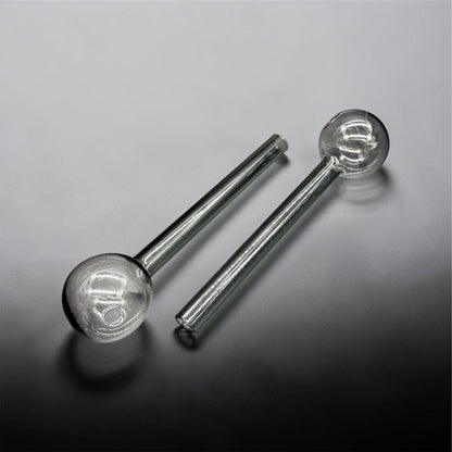 2 Pack 8” Jumbo Pyrex Glass Oil Burner Pipe – Large Bowl, Heat Resistant Glass