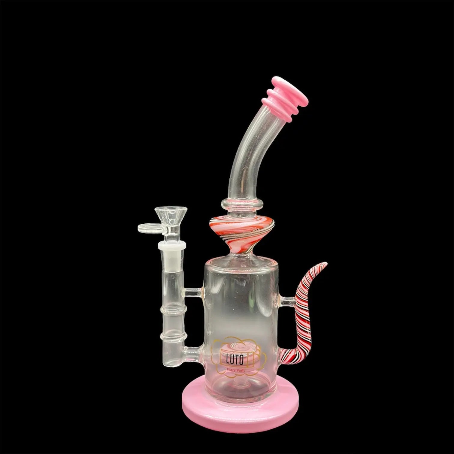 LUTO Colored Glass Bong 9’' pink