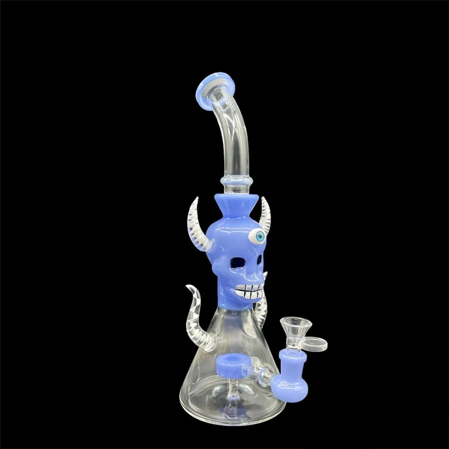 LUTO Unique Skull Bong 10’' blue