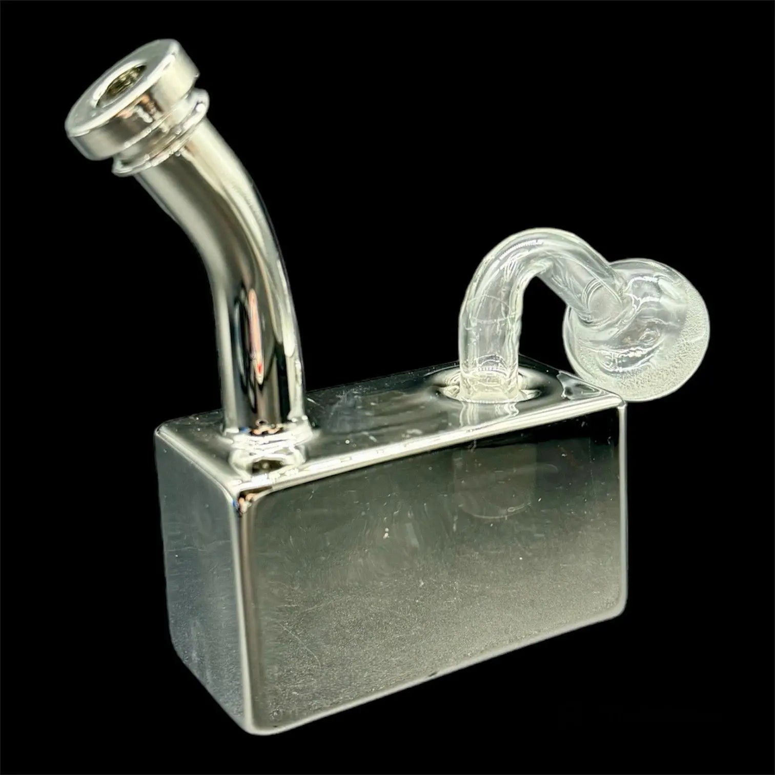 Mini Square Oil bubbler platinum 