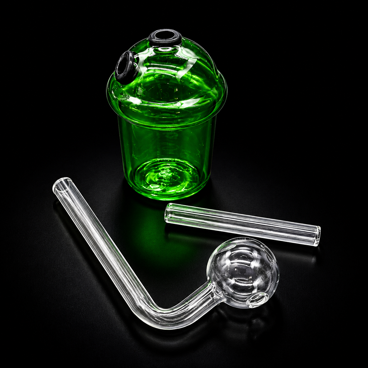 Mini Glass Oil Burner Bubbler Cup 3.5”