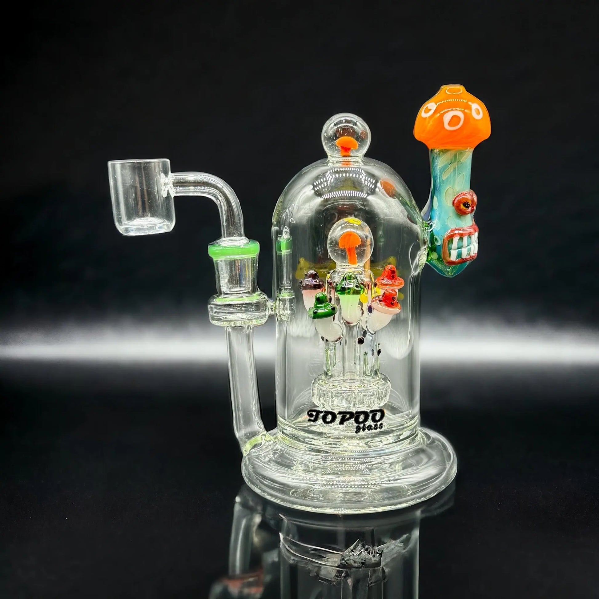 Mushroom Showerhead Rig orange color 
