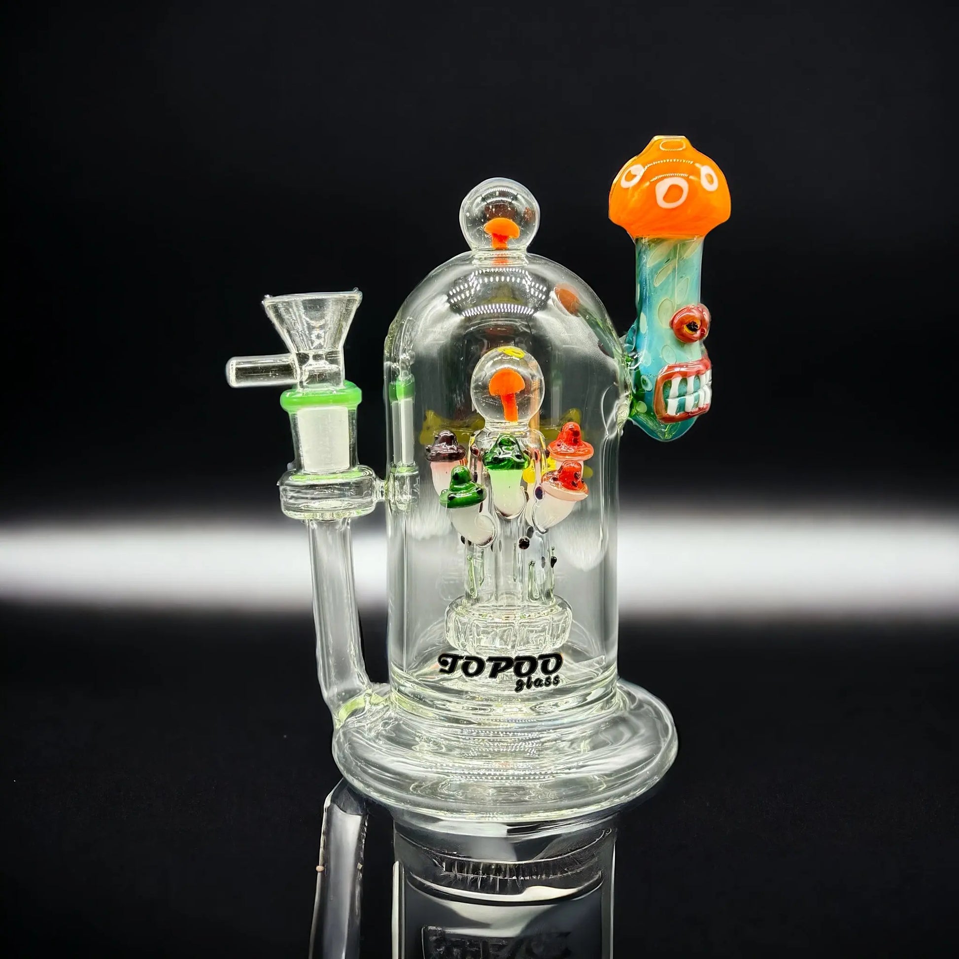 Mushroom Showerhead Rig orange color dry bowl