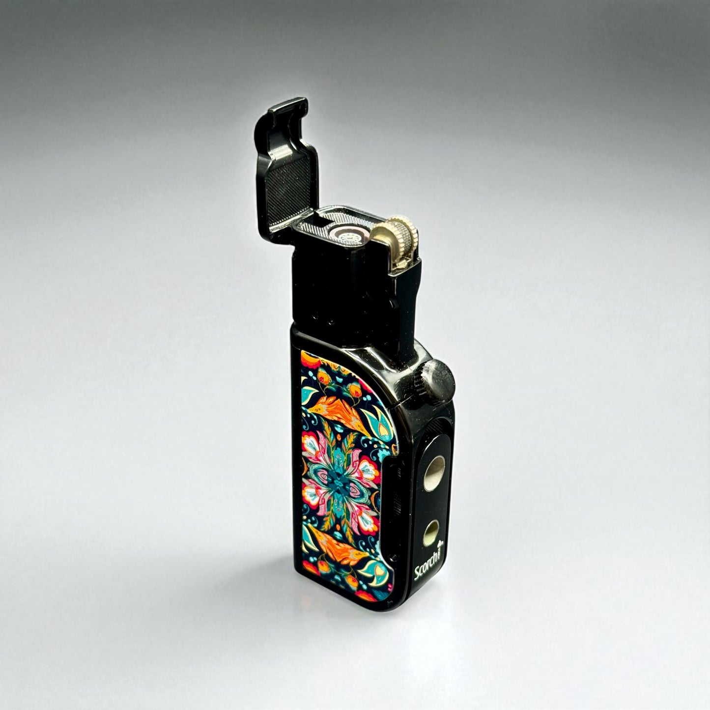 Scorch Torch 61805 – 2-in-1 Butane Refillable Torch Lighter with Cigar Punch | Multiple Designs Available
