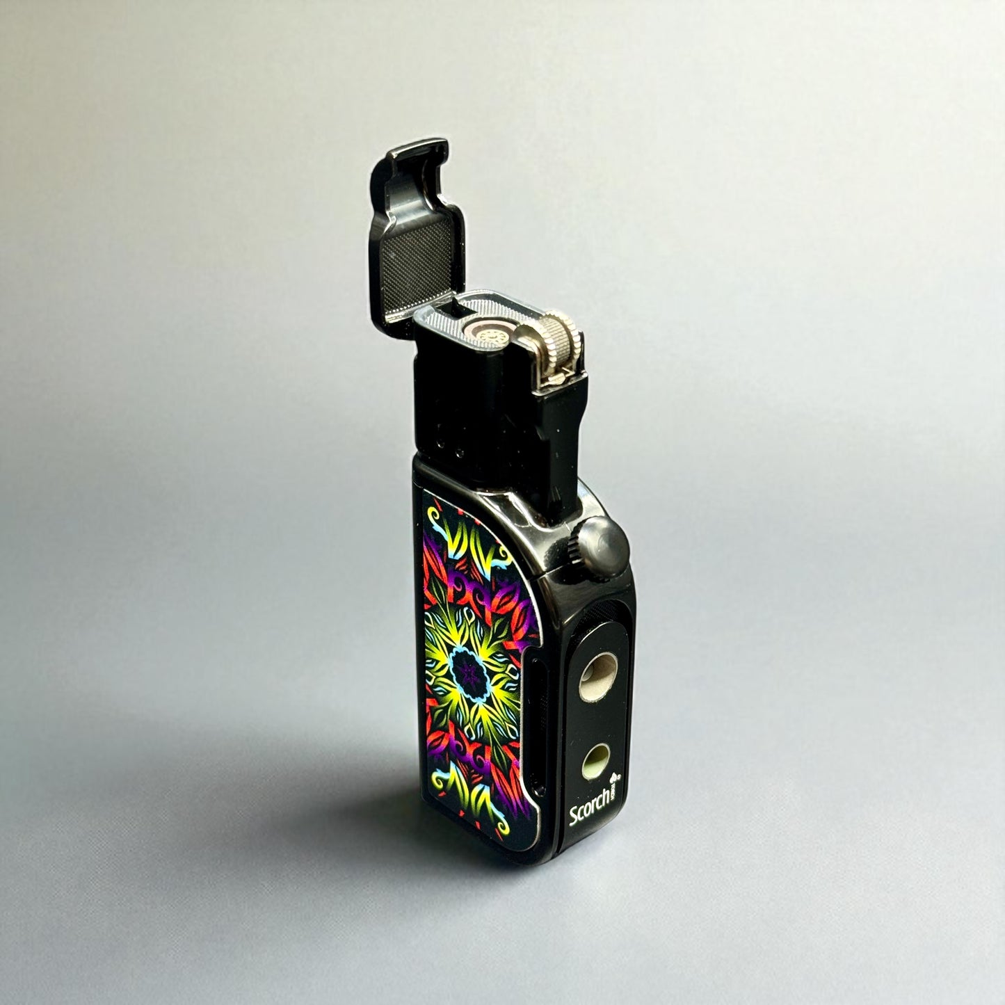Scorch Torch 61805 – 2-in-1 Butane Refillable Torch Lighter with Cigar Punch | Multiple Designs Available