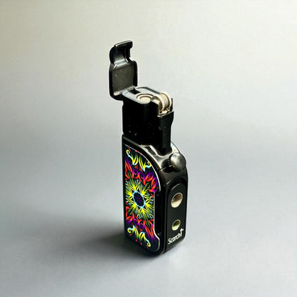 Scorch Torch 61805 – 2-in-1 Butane Refillable Torch Lighter with Cigar Punch | Multiple Designs Available