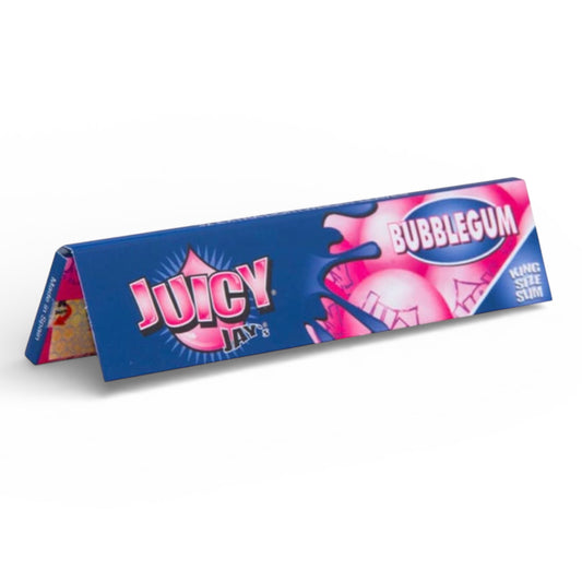Juicy Jay's bubblegum rolling paper pack on a white background