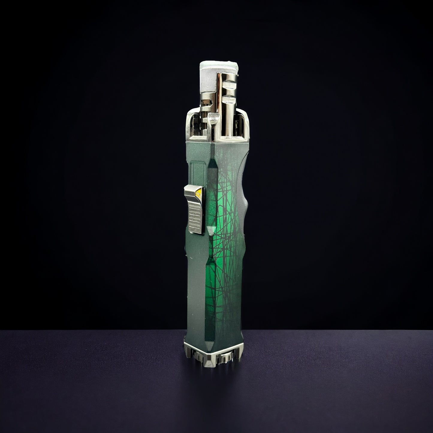 Powered Scorch Torch Single Flame Pencil Wind Resistant green color 