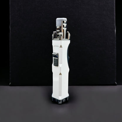 Powered Scorch Torch Single Flame Pencil Wind Resistant white gray 