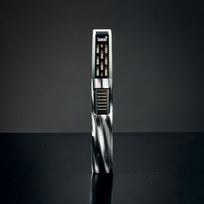 Powerful Scorch Torch Single Flame Long Lighter black white 
