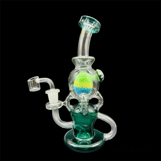 Recycler Circle Perc Rig Glow in the Dark
