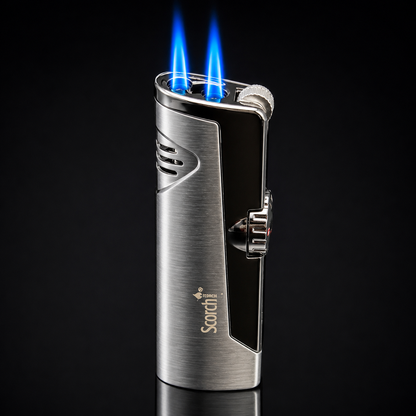 SCORCH TORCH 61636 Double Flame Refillable Butane Torch Lighter