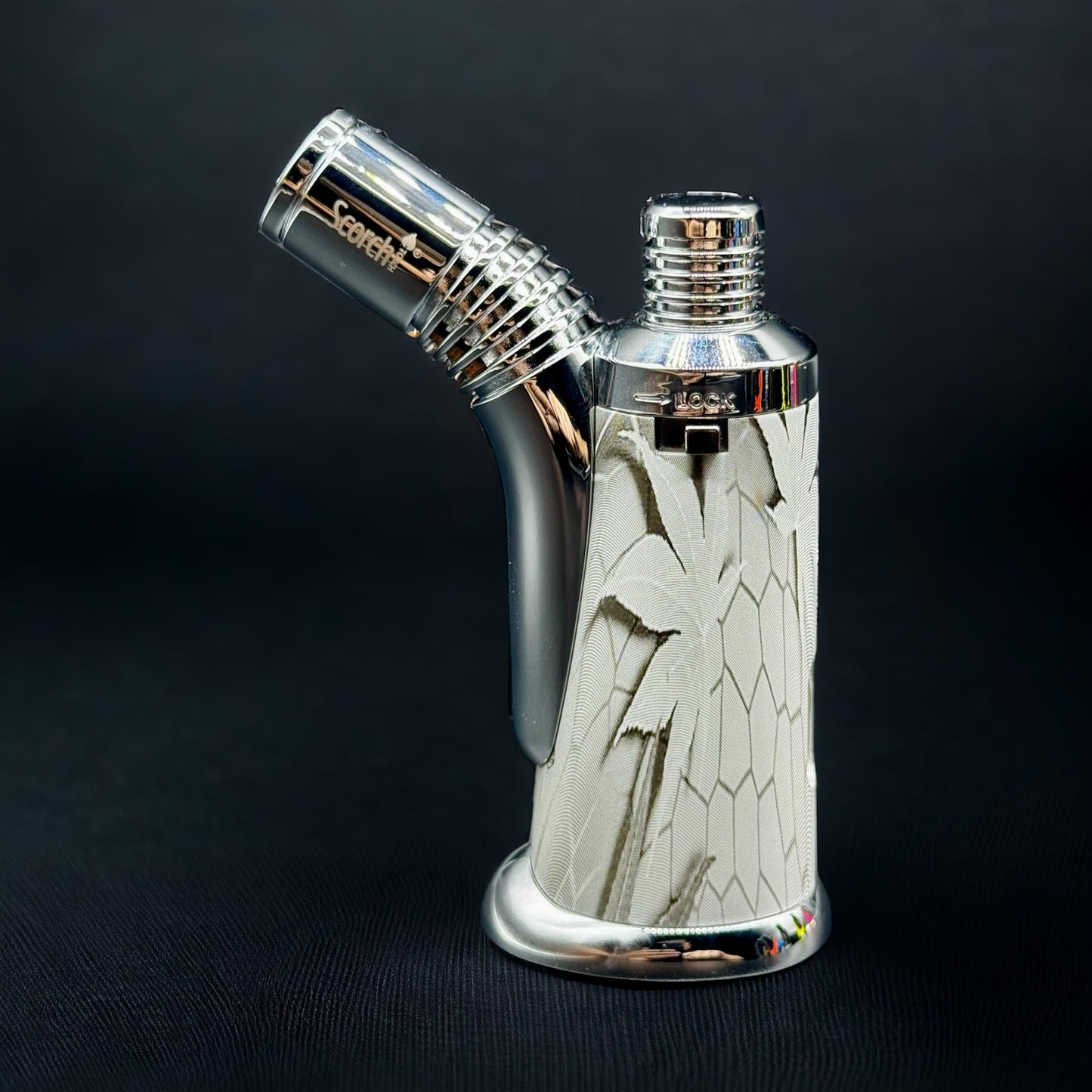 Scorch Torch Lighter 61666 SINGLE FLAME Modern Design white color 