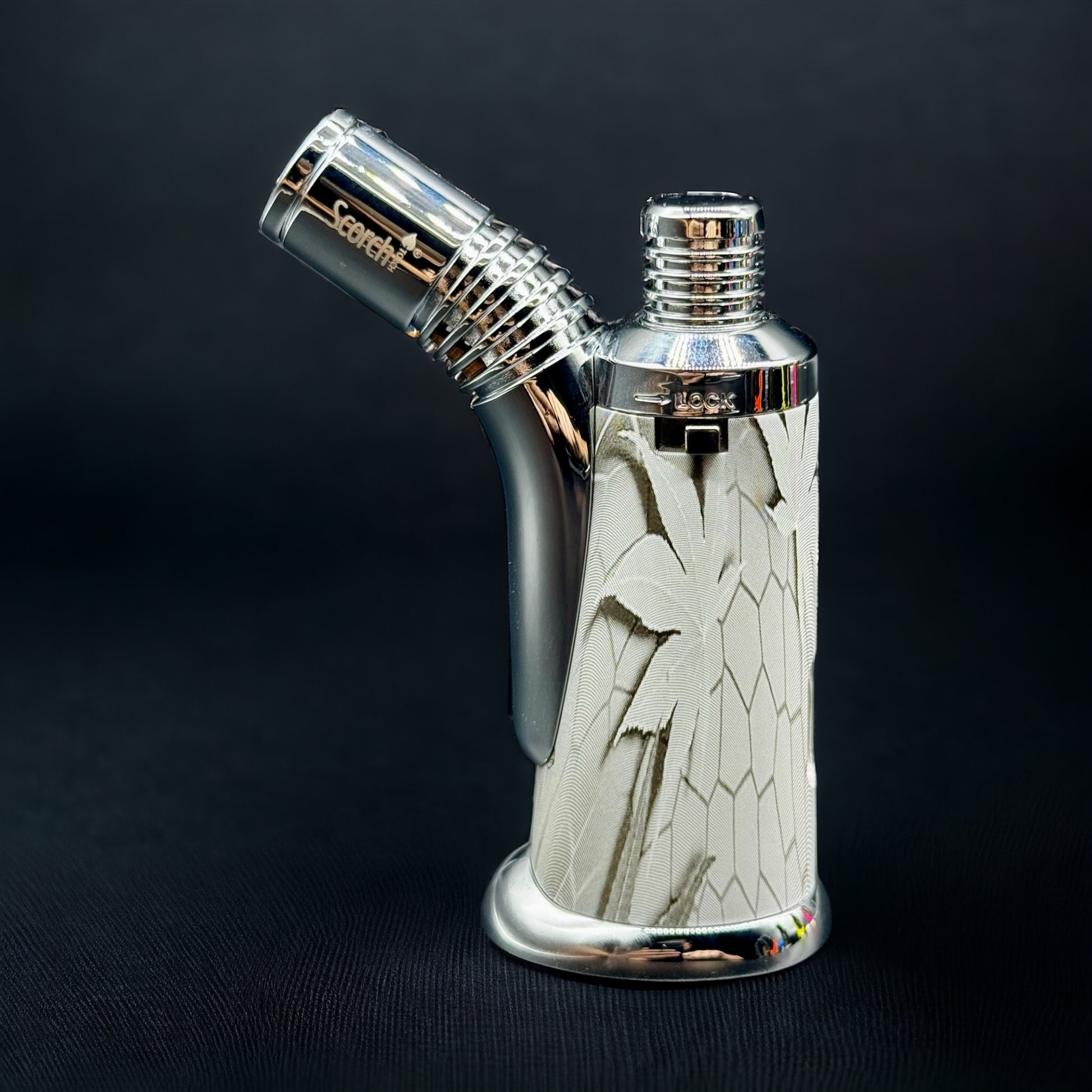 Scorch Torch Lighter 61666 SINGLE FLAME Modern Design white color 