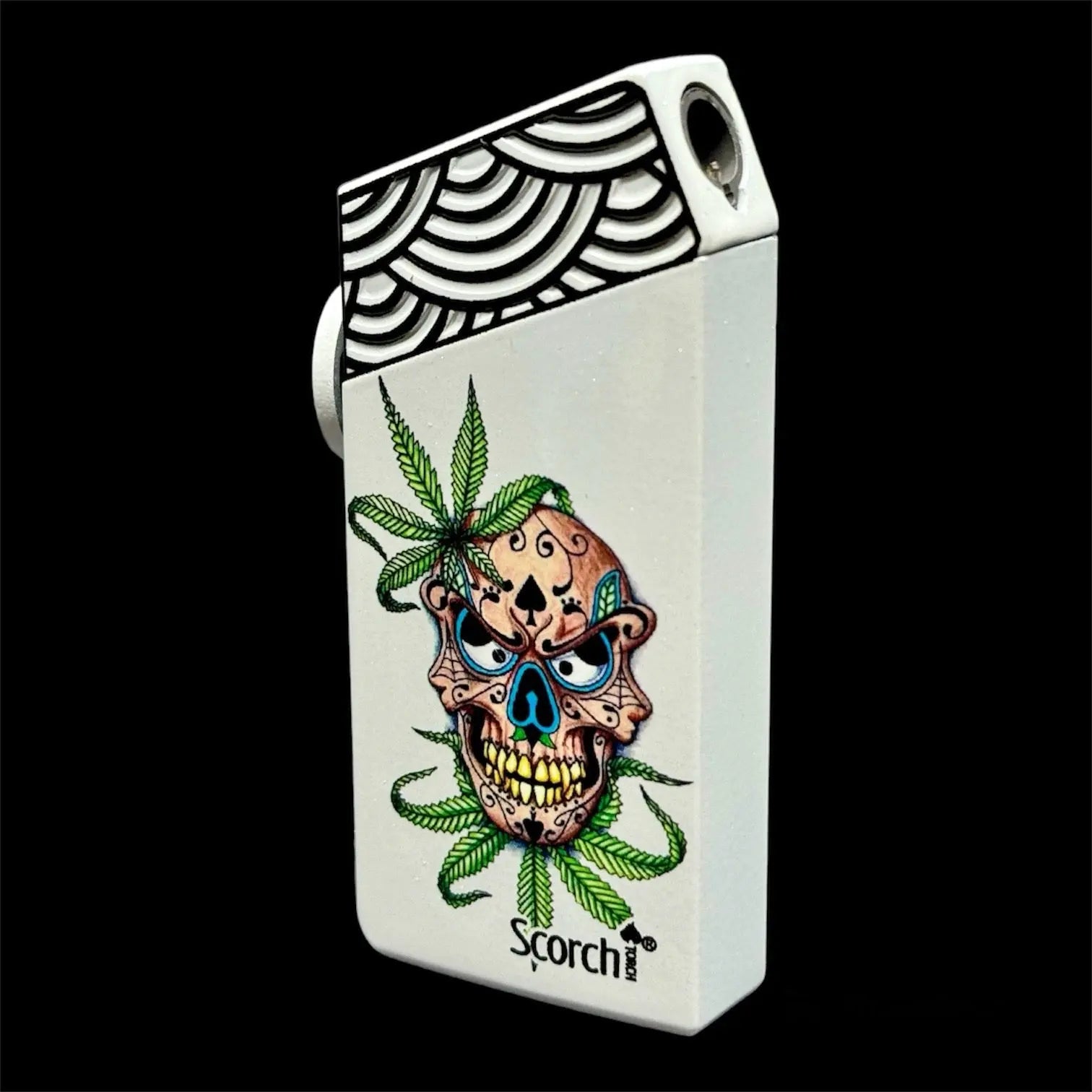 Scorch Torch Lighters 61712 white scull