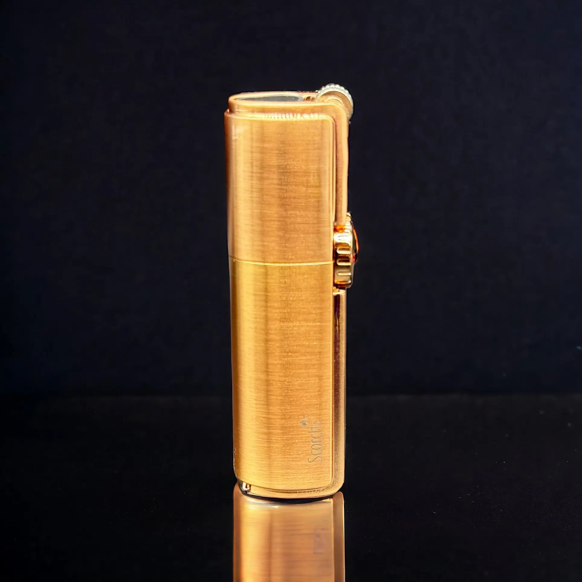 Scorch Torch Triple Jet Flame Butane Refillable Torch Lighter 61540 gold color 