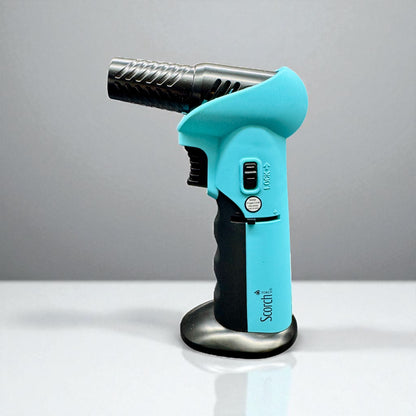 Scorch Torch 61662 – 6” Adjustable Angle Refillable Butane Lighter blue color 