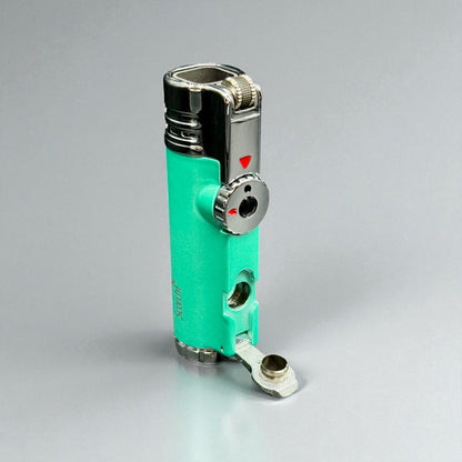 Scorch Torch 61637 4-Jet Flame Refillable Butane Lighter with Cigar Punch aqua 