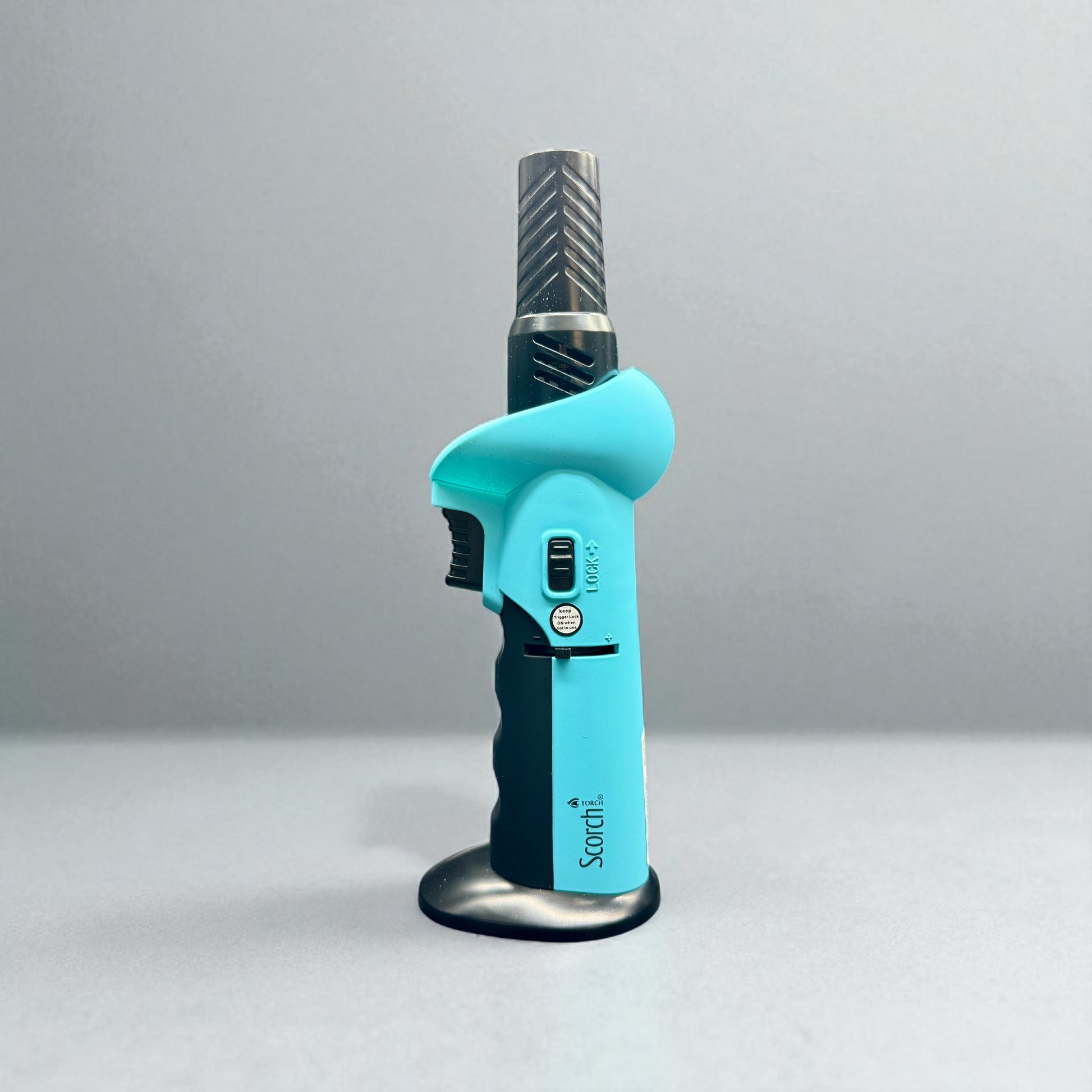 Scorch Torch 61662 – 6” Adjustable Angle Refillable Butane Lighter blue angle up