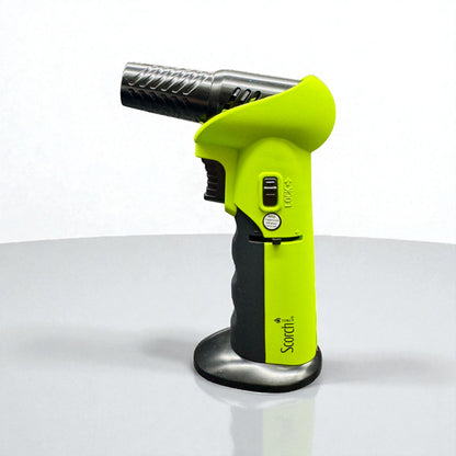 Scorch Torch 61662 – 6” Adjustable Angle Refillable Butane Lighter green color 