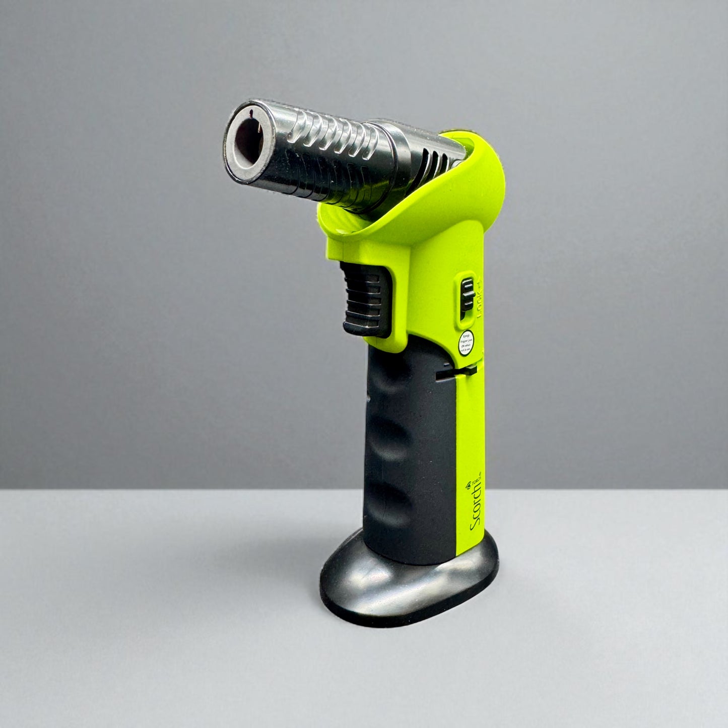 Scorch Torch 61662 – 6” Adjustable Angle Refillable Butane Lighter green side 