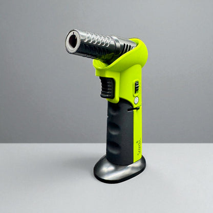 Scorch Torch 61662 – 6” Adjustable Angle Refillable Butane Lighter green side 