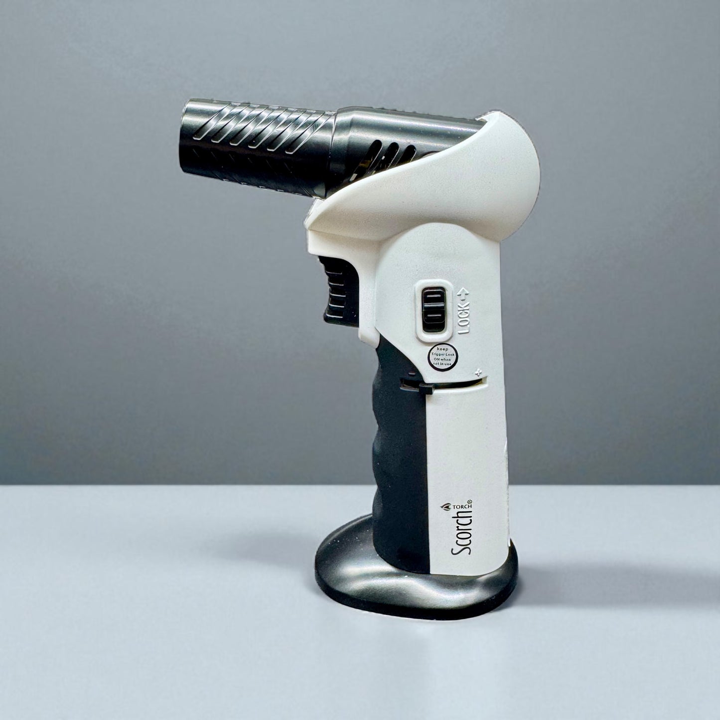Scorch Torch 61662 – 6” Adjustable Angle Refillable Butane Lighter white color 