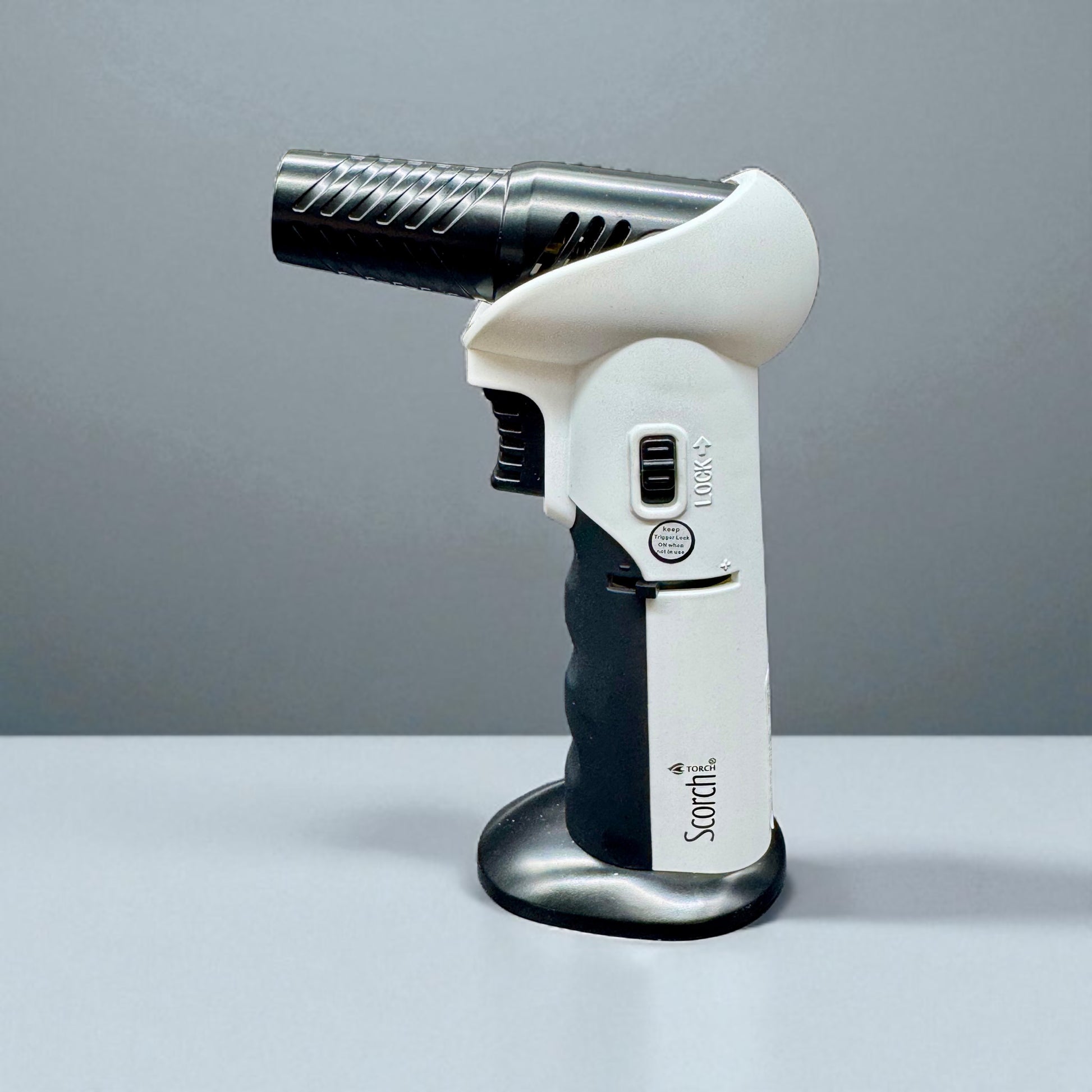 Scorch Torch 61662 – 6” Adjustable Angle Refillable Butane Lighter white color 